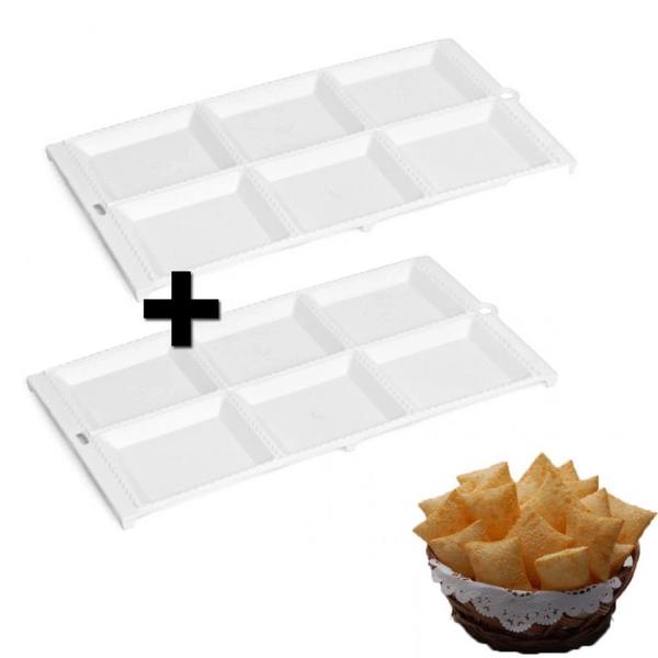 Imagem de Kit Forma para Pastel em Plastico com 6 Cavidades 2 Unidades  Injetemp 