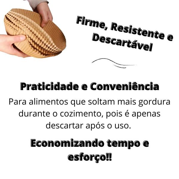 Imagem de Kit Forma Silicone E Forro De Papel Descartável Airfryer