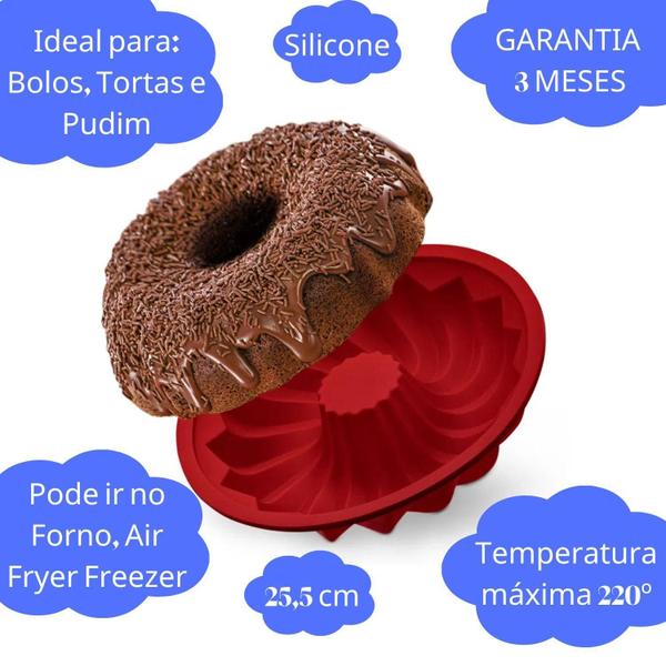 Imagem de Kit Forma Vada Silicone Fácil Limpar Forma Silicone