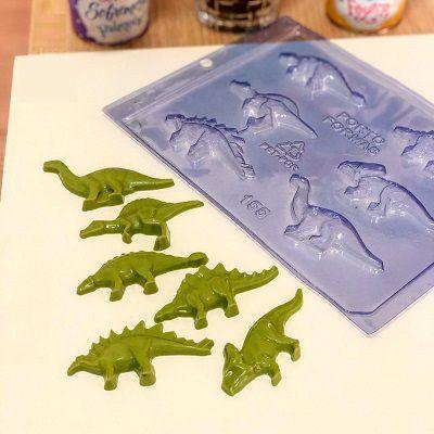 Imagem de Kit Formas de Acetato Dinossauros e Pirulito Chocolate