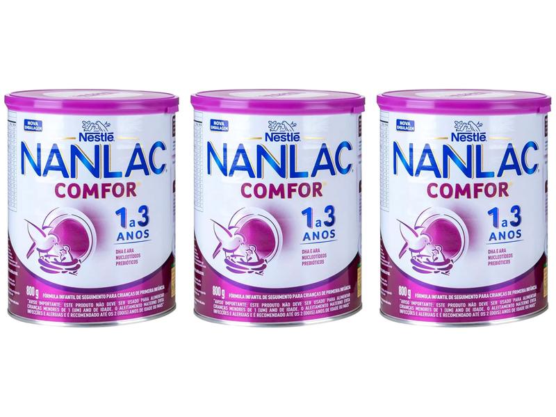 Imagem de Kit Fórmula Infantil Nestlé Leite NANLAC Comfor 