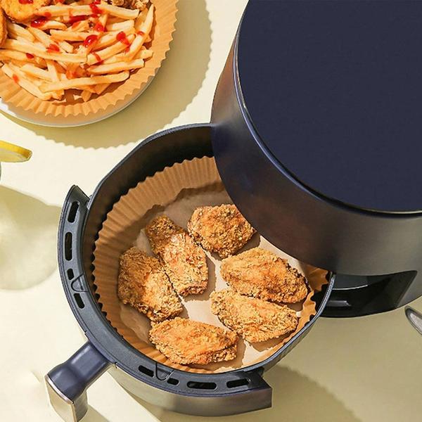 Imagem de Kit Forro Descartável Para Air Fryer Papel Manteiga 19cm 100 Unidades Top Chef