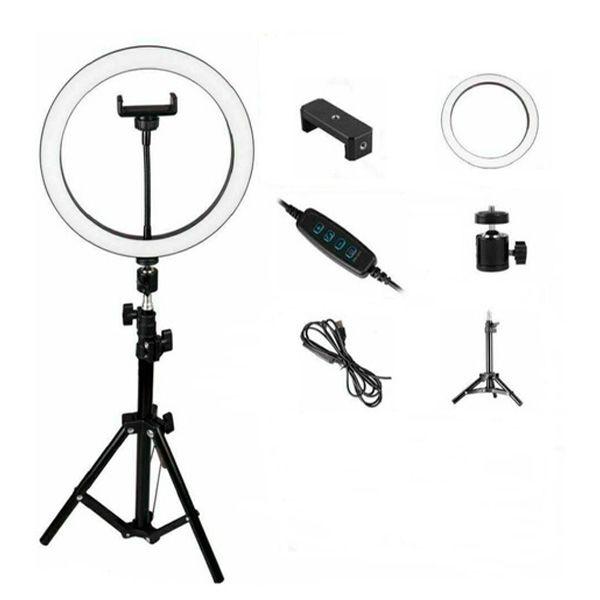 Imagem de Kit Foto Produto 25,5 cm C/ Tripé, Controle USB Led Circular