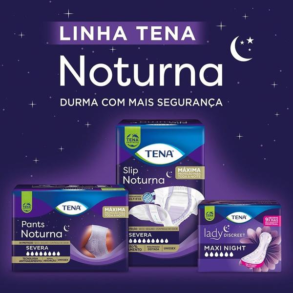 Imagem de Kit Fralda Adulto Tena Slip Noturna Severa M 3 Pacotes Com 24 Unid