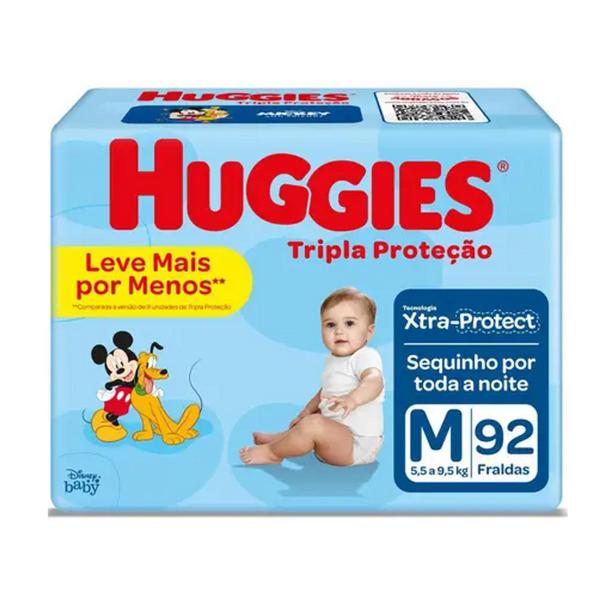 Imagem de Kit Fralda Descartável  Huggies Tripla Proteção HIPER - Tam M - 736 Unidades - BARATO