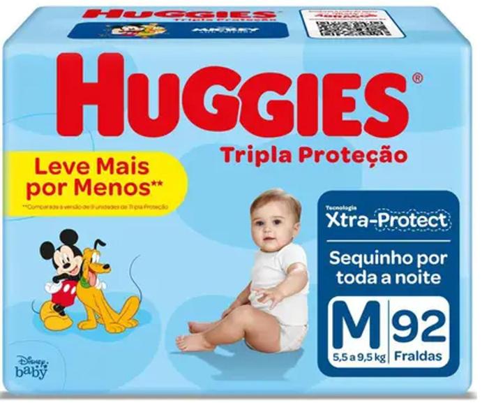 Imagem de Kit Fralda Huggies Tripla Proteção HIPER - Tam M - 644 Unidades - OFERTA