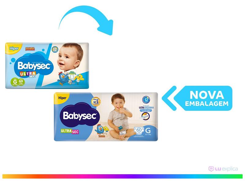 Imagem de Kit Fraldas Babysec Ultrasec Galinha Pintadinha