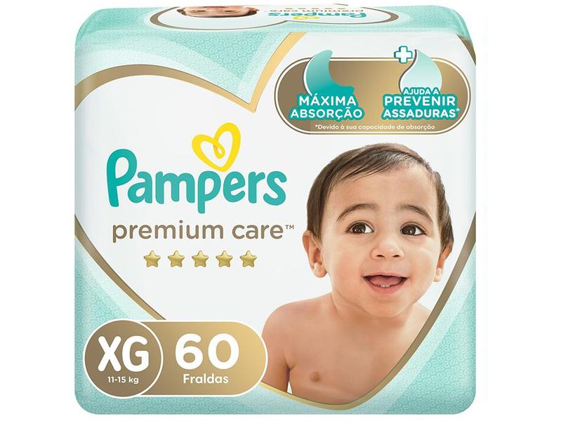 Imagem de Kit Fraldas Pampers Premium Care Tam. XG 