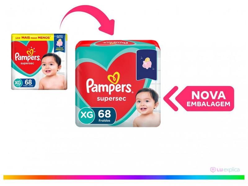 Imagem de Kit Fraldas Pampers Supersec Tam. XG