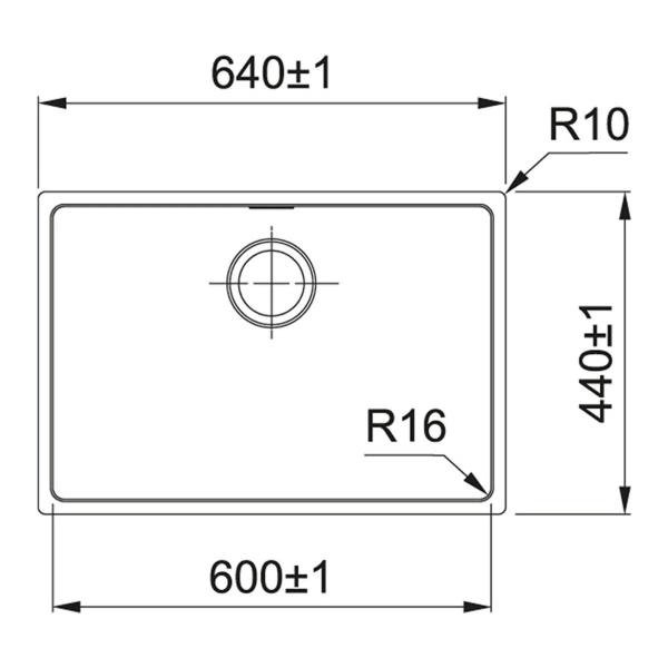 Imagem de Kit franke 2 cubas linea de embutir em aço inox 60x40 e 50x40cm