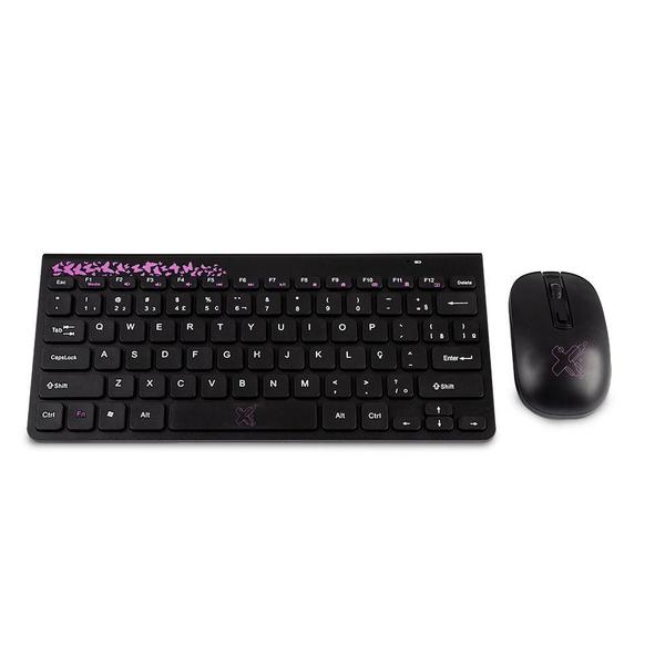 Imagem de Kit Freestyle Series Mouse E Teclado Sem Fio 2.4 Ghz Rosa