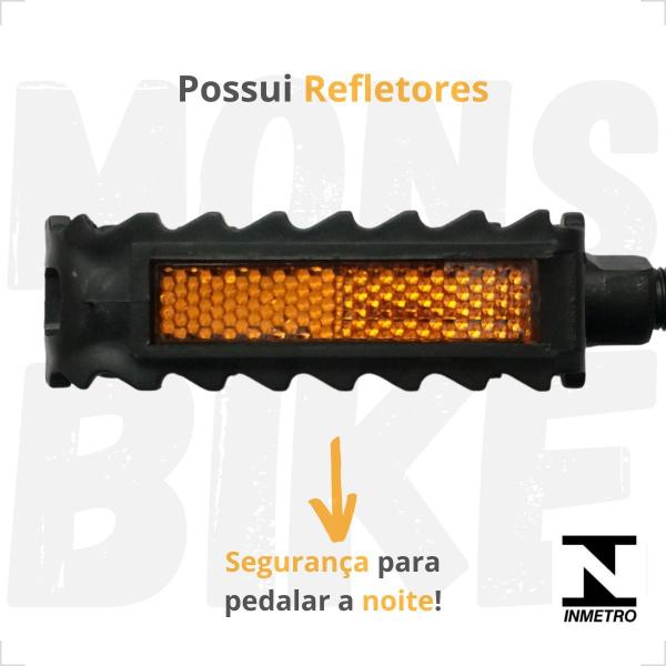 Imagem de Kit Freio V-brake Completo + Selim Bike Banco Molas Super Confortável + Pedal + Manoplas