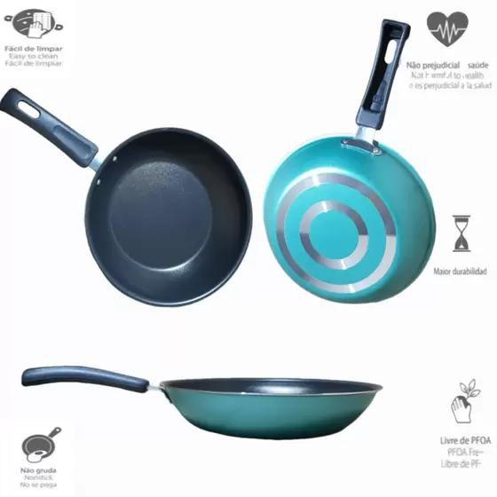 Kit Frigideiras 2 Peças Tamanho 16cm E 20cm Antiaderente - Marcolar Imagem de Kit Frigideiras 2 Peças Tamanho 16cm E 20cm Antiaderente