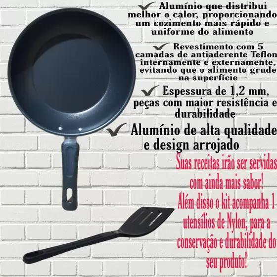 Kit Frigideiras 2 Peças Tamanho 16cm E 20cm Antiaderente - Marcolar Imagem de Kit Frigideiras 2 Peças Tamanho 16cm E 20cm Antiaderente