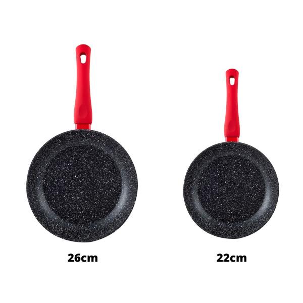 Kit Frigideiras Toledo 26cm e 22cm - Bergner Imagem de Kit Frigideiras Toledo 26cm e 22cm