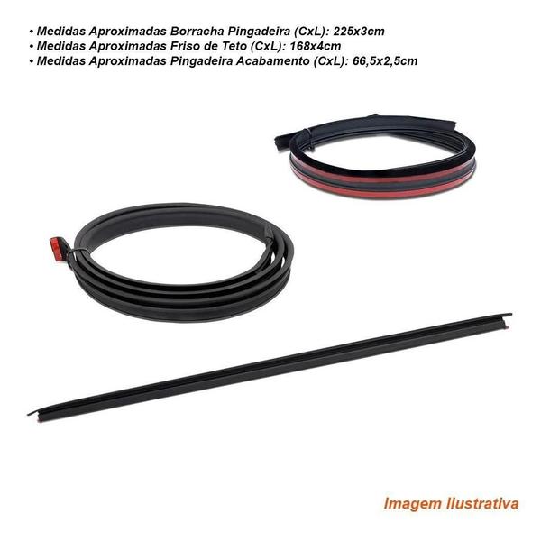 Kit Friso Do Teto Pingadeira Borracha Gol G3 G4 4 Portas Par - Sanfil Imagem de Kit Friso Do Teto Pingadeira Borracha Gol G3 G4 4 Portas Par
