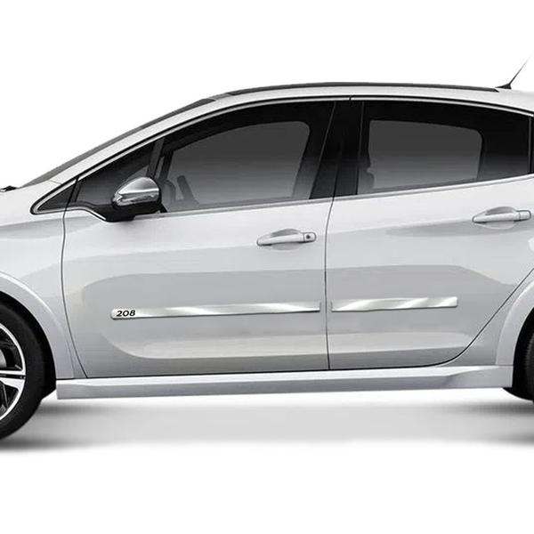 Imagem de Kit Friso Lateral Cromado Largo Peugeot 208 - 2012 a 2023 4 Portas