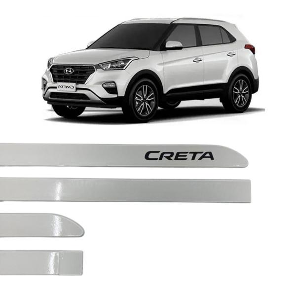 Kit Friso Lateral Hyundai Creta Branco Polar - FRISART Imagem de Kit Friso Lateral Hyundai Creta Branco Polar