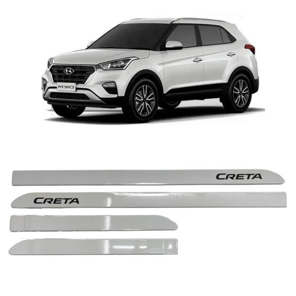 Kit Friso Lateral Hyundai Creta Branco Polar - FRISART Imagem de Kit Friso Lateral Hyundai Creta Branco Polar