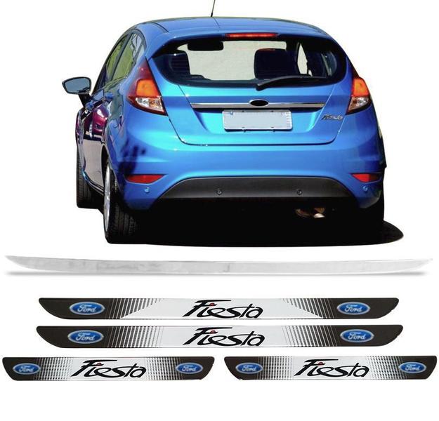 Imagem de Kit Friso Traseiro E Soleira Resinada New Fiesta Hatch