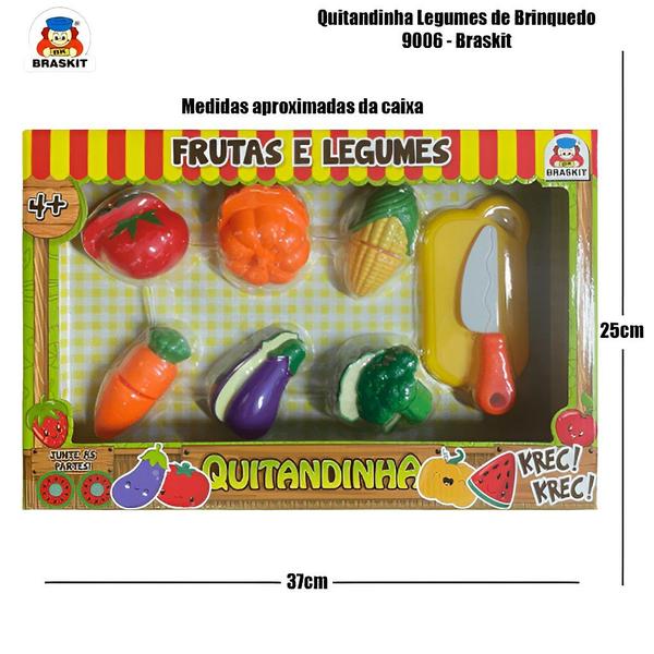 Kit Fruta E Legumes Quitandinha Com 8 Itens 9006 - Braskit Imagem de Kit Fruta E Legumes Quitandinha Com 8 Itens 9006 - Braskit