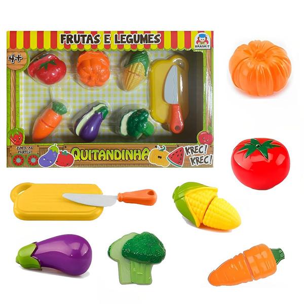 Kit Fruta E Legumes Quitandinha Com 8 Itens 9006 - Braskit Imagem de Kit Fruta E Legumes Quitandinha Com 8 Itens 9006 - Braskit
