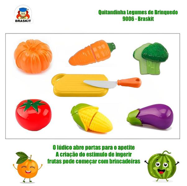 Kit Fruta E Legumes Quitandinha Com 8 Itens 9006 - Braskit Imagem de Kit Fruta E Legumes Quitandinha Com 8 Itens 9006 - Braskit