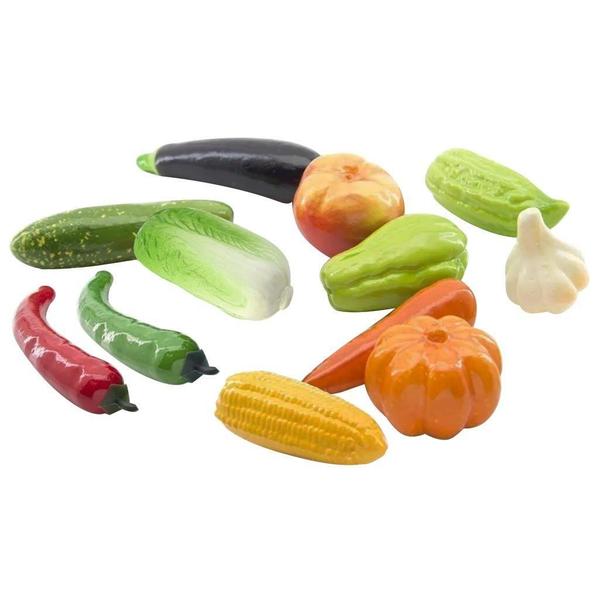 Kit Fruteira Inoxidável Hortaliças Artificiais 12pçs Isopor - Genérico Imagem de Kit Fruteira Inoxidável Hortaliças Artificiais 12pçs Isopor