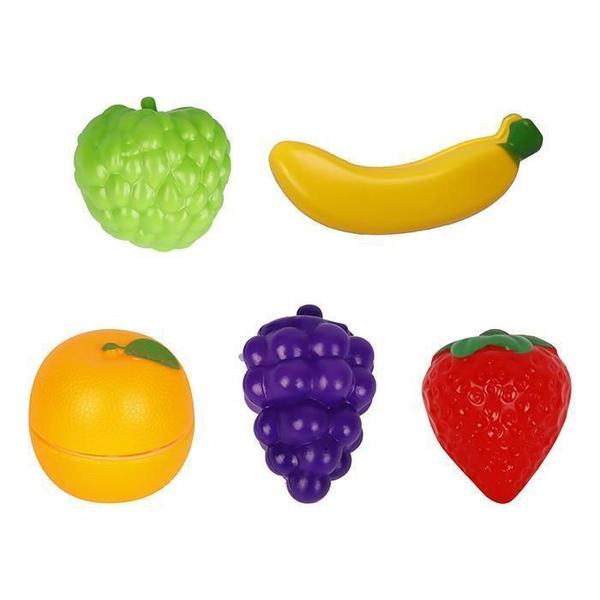 Imagem de Kit Frutinhas Crec Crec - 5 Frutas De Cortar Brinquedo