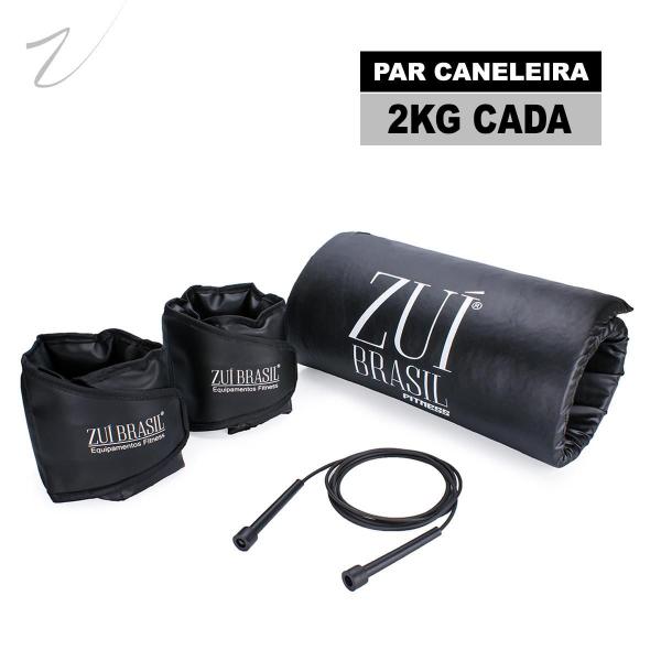 Imagem de Kit Funcional Corda Colchonete Academia Caneleira 2Kg Trein