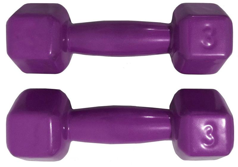 Imagem de kit funcional peso musculação halteres 3 kg tornozeleira peso 3 kg colchonete para academia