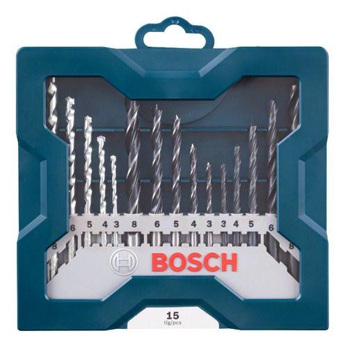 Imagem de Kit Furadeira Impacto Parafusadeira Bosch Gsb 13 Re Com X-Line 15 Brocas 220v