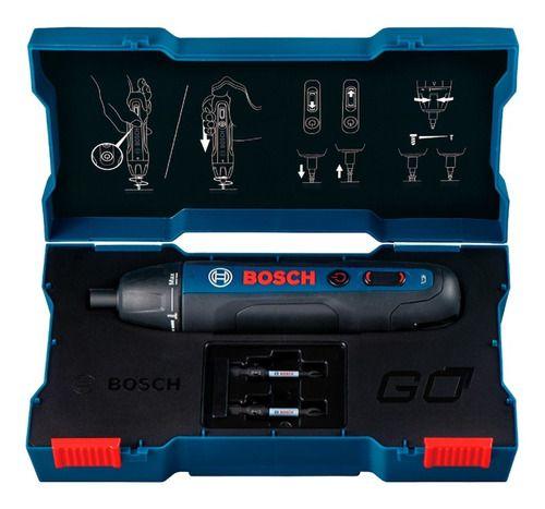 Imagem de Kit Furadeira Parafusadeira Bosch Gsr 7 14 E 220v Bosch Go 2