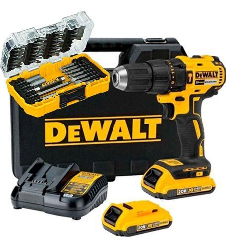 Imagem de Kit Furadeira Parafusadeira Impacto Dewalt Dcd7781d2 E Bits