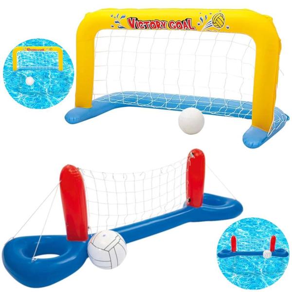 Imagem de Kit Futebol Inflavel Play Center Futebol + Voleibol Inflavel Play Center Voleibol  Mor 