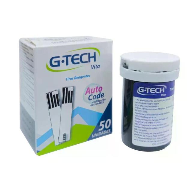 Imagem de Kit G-Tech Vita Com 3 Caixas De 50 Tiras Reagentes Cada