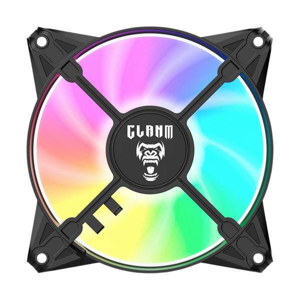 Imagem de Kit Gabinete Gamer Megalon Suporta Até 5 Fans Cooler de Cpu e Com Vidro  Temperado + Fonte Atom 400W ATX + 1 Unid Fan Rgb Eurus