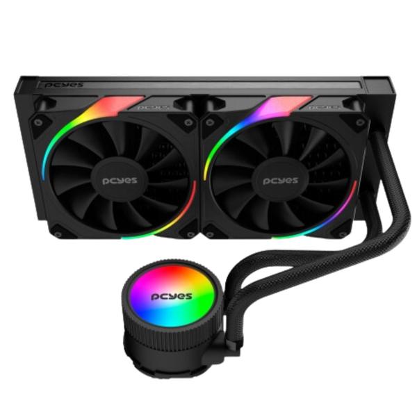 Imagem de Kit Gabinete Gamer Zilla Suporta Até 6 Fans e Water Cooler Com Vidro  Temperado + Water Cooler Pcyes 240mm Tdp 250W + 3 Unid Cooler Fan Led Fixo 5 Cores  120mm