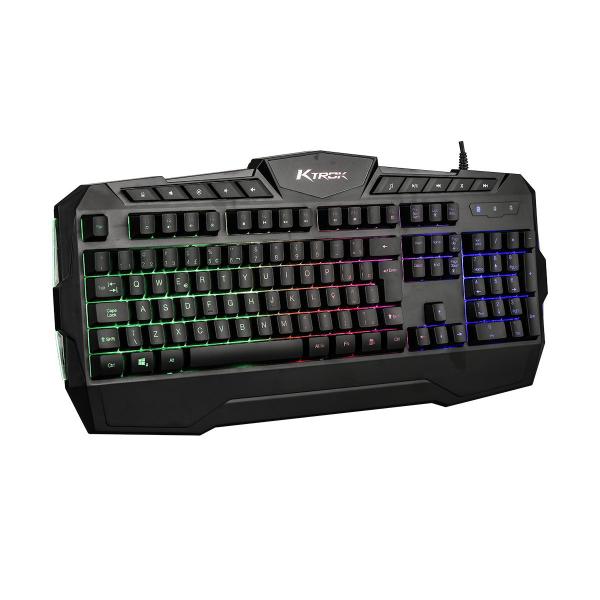 Kit Gamer 4em1 Ktork Extreme Full Led 6400dpi Mousepad Grand - Ktrok Imagem de Kit Gamer 4em1 Ktork Extreme Full Led 6400dpi Mousepad Grand