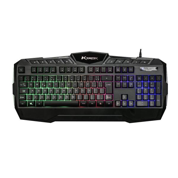 Kit Gamer 4em1 Ktork Extreme Full Led 6400dpi Mousepad Grand - Ktrok Imagem de Kit Gamer 4em1 Ktork Extreme Full Led 6400dpi Mousepad Grand