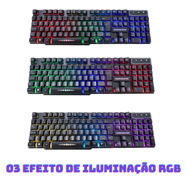 Imagem de Kit Gamer Mobilador Teclado Mouse P/ Celular Free Fire Cod Hub 3.0/ 06 peças/ Tipo C ou V8