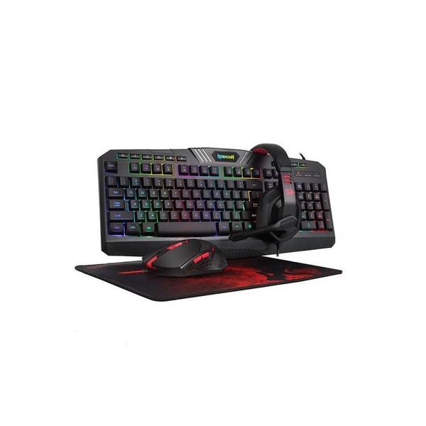 Imagem de Kit Gamer Redragon Completo Com Teclado Mouse Fone E Mouse Pad