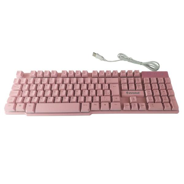 Imagem de Kit Gamer Starter Eg-53 Com Teclado e Mouse Rgb e Headset Rosa 