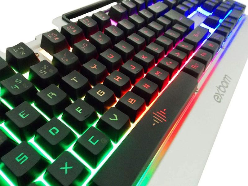 Imagem de Kit Gamer Teclado e Mouse com acabamento de metal BK-G3000