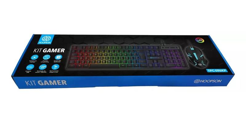 Imagem de Kit Gamer Teclado E Mouse Preto Hoopson Tpc-096KP