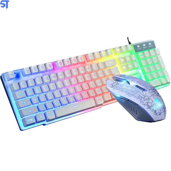 Imagem de Kit Gamer Teclado, Mouse E Mousepad Kuiyn T6 - Branco