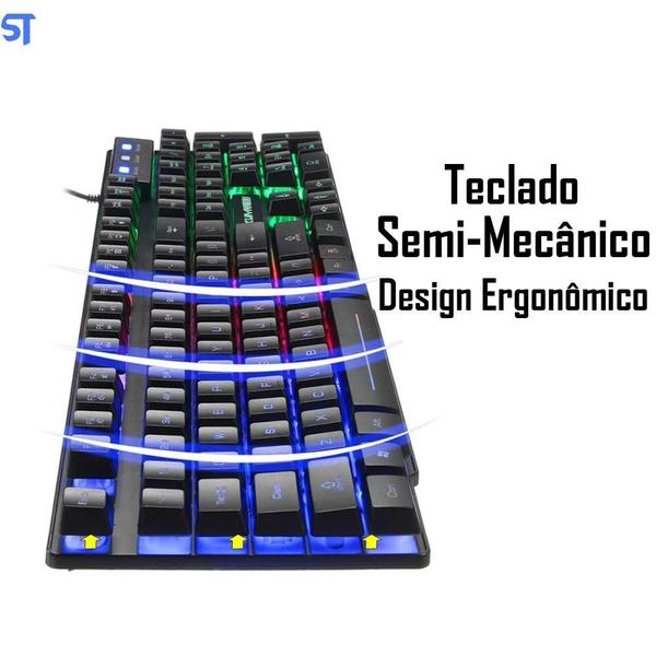 Imagem de Kit Gamer Teclado, Mouse E Mousepad Kuiyn T6 - Preto