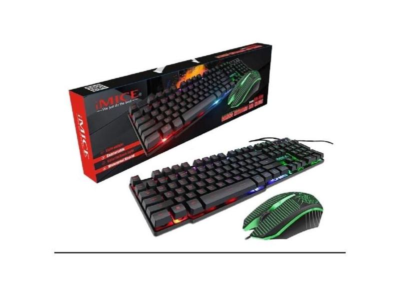 Kit Gamer Teclado Mouse Led Keyboard Multimidia iMICE KM-680 - Lehmox Imagem de Kit Gamer Teclado Mouse Led Keyboard Multimidia iMICE KM-680