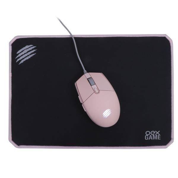 Imagem de Kit Gamer Teclado Prismatic Pink + Mouse + Mouse Pad Arya