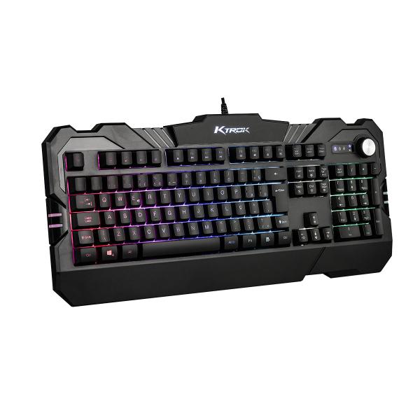 Imagem de Kit Gamer Teclado Semi Mecanico com Led e Mousepad RGB 70X30